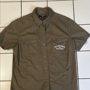 Ralph Lauren Women’s  Khaki Button Down Shirt